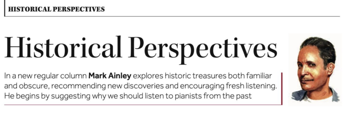 ‘Historical Perspectives’ Column in International Piano Magazine