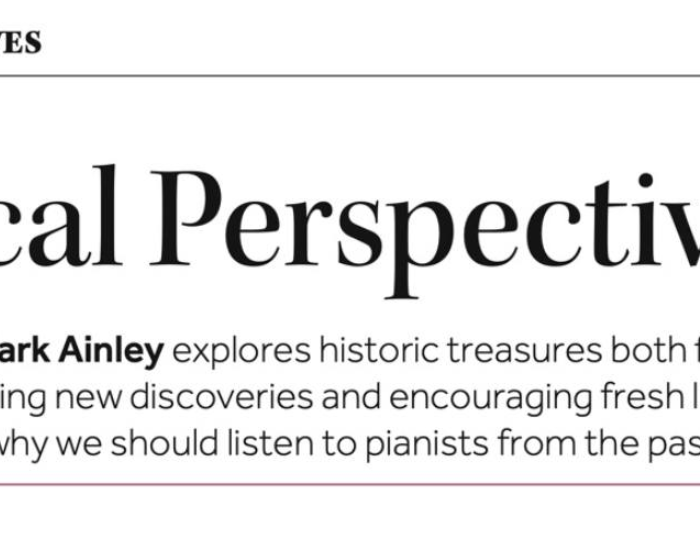 ‘Historical Perspectives’ Column in International Piano Magazine